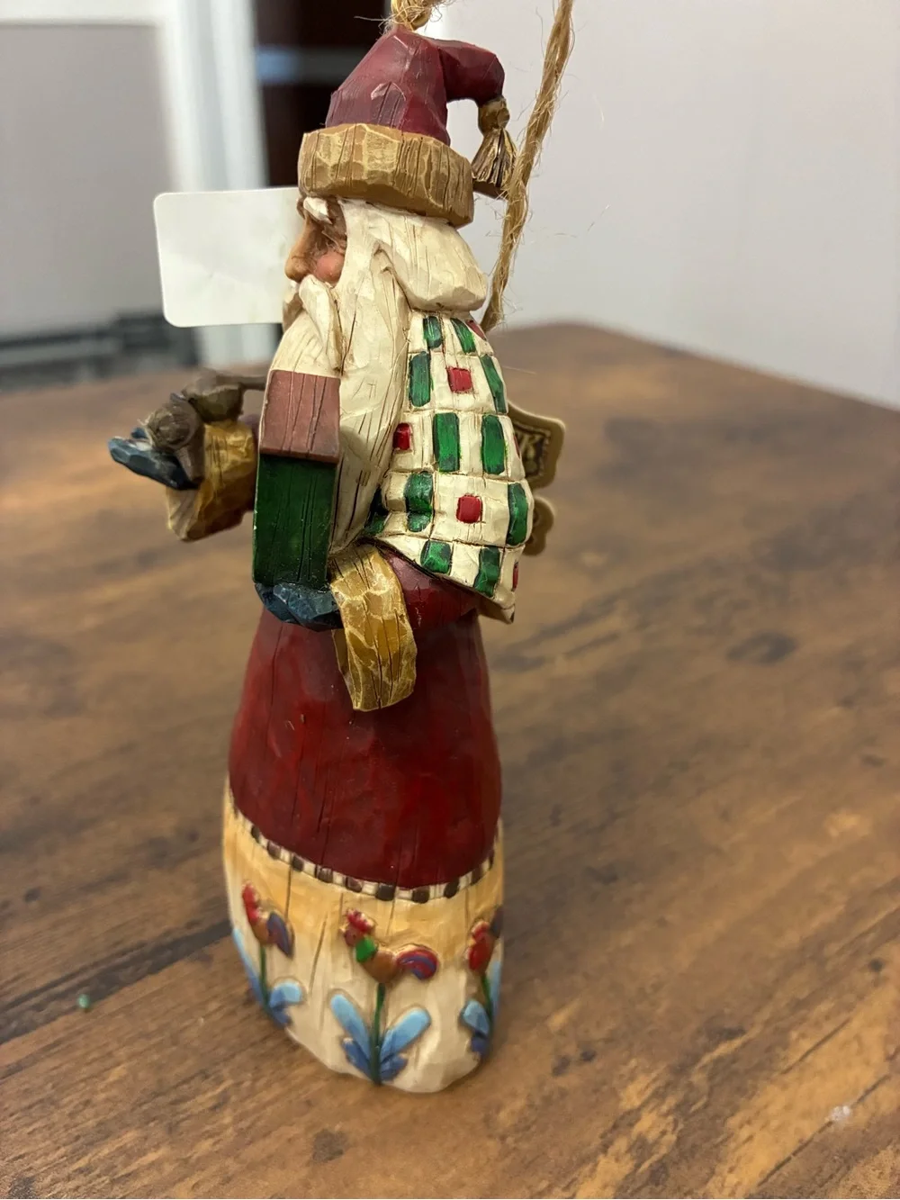 Jim Shore Heartwood Creek Santa with Birds/Birdhouse Ornament